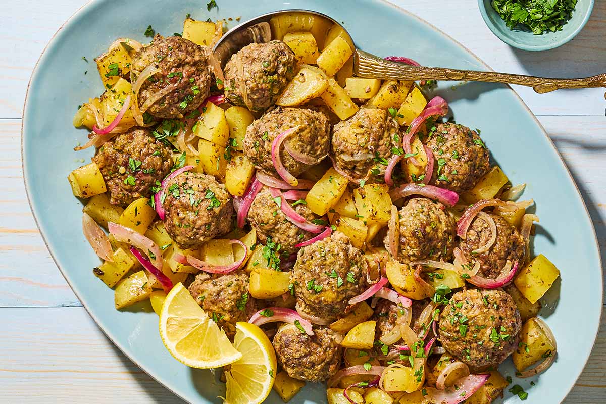 Greek Meatballs & Potatoes
