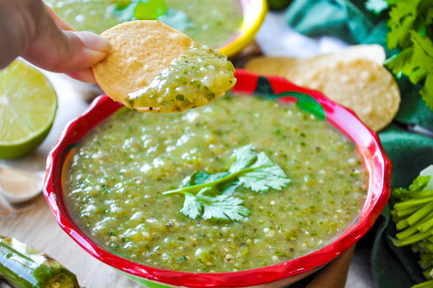 Salsa Verde-Roasted Tomatillo Salsa