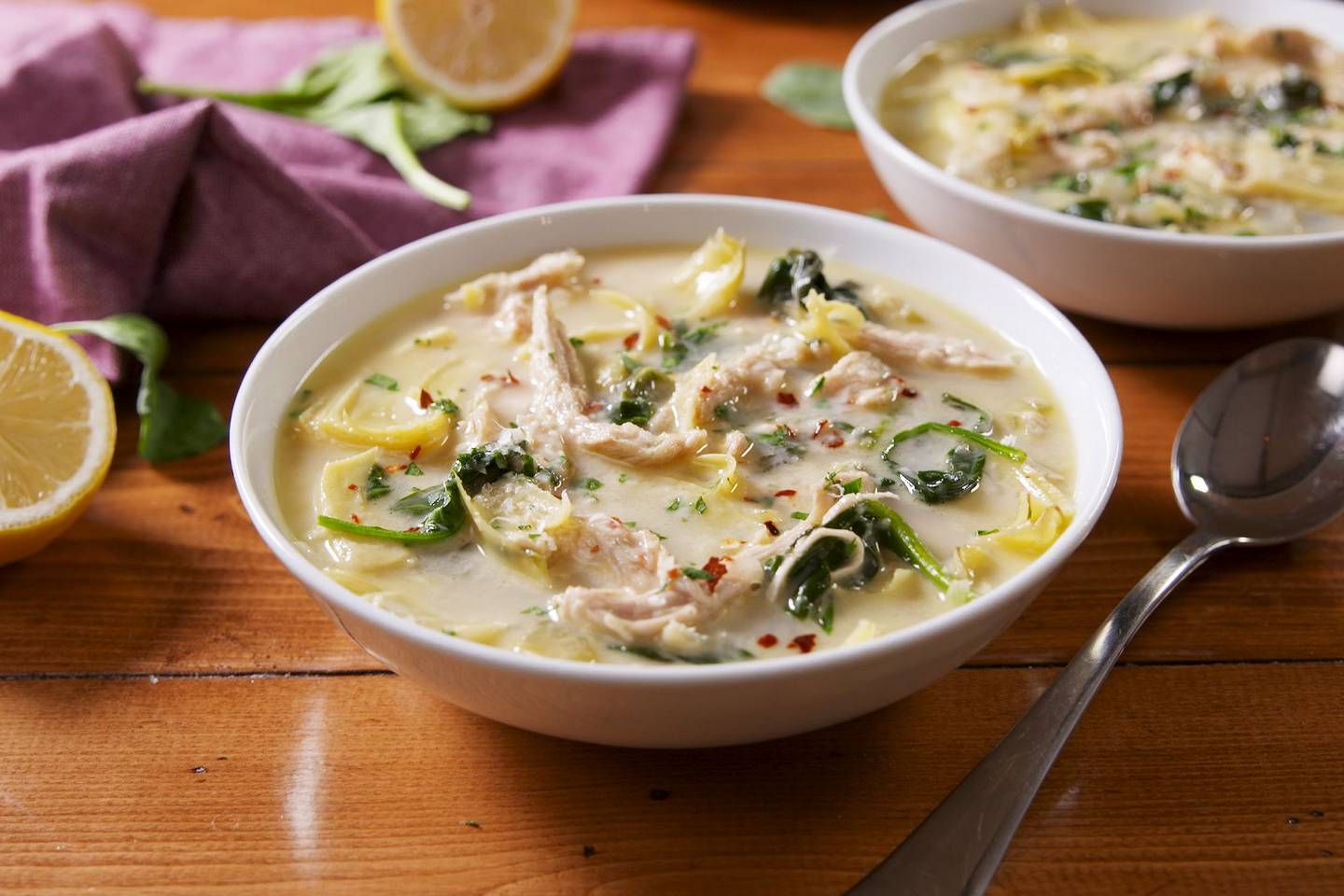 Chicken Spinach Artichoke Soup